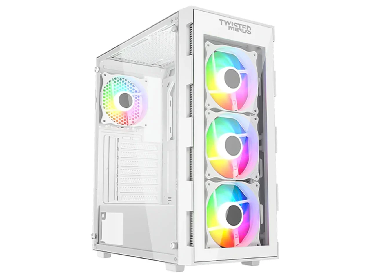 کیس کامپیوتر تویستد مایندز مدل Twisted Minds Titan Glass سفید