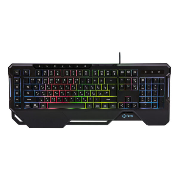 کیبورد گیمینگ فاطر مدل KCR-7000B، سوییچ هیبریدی، Full-size، نورپردازی RGB