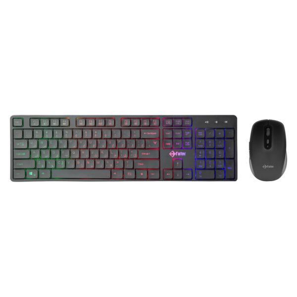 کیبورد و ماوس گیمینگ فاطر مدل CWR-7000B، سوییچ ممبران، Full-Size، نورپردازی RGB