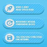 فلش مموری اوسکو مدل CU-002 ظرفیت 128 گیگابایت