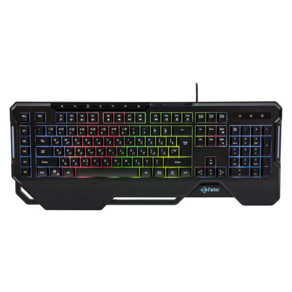 کیبورد گیمینگ فاطر مدل KCR-7000B، سوییچ هیبریدی، Full-size، نورپردازی RGB